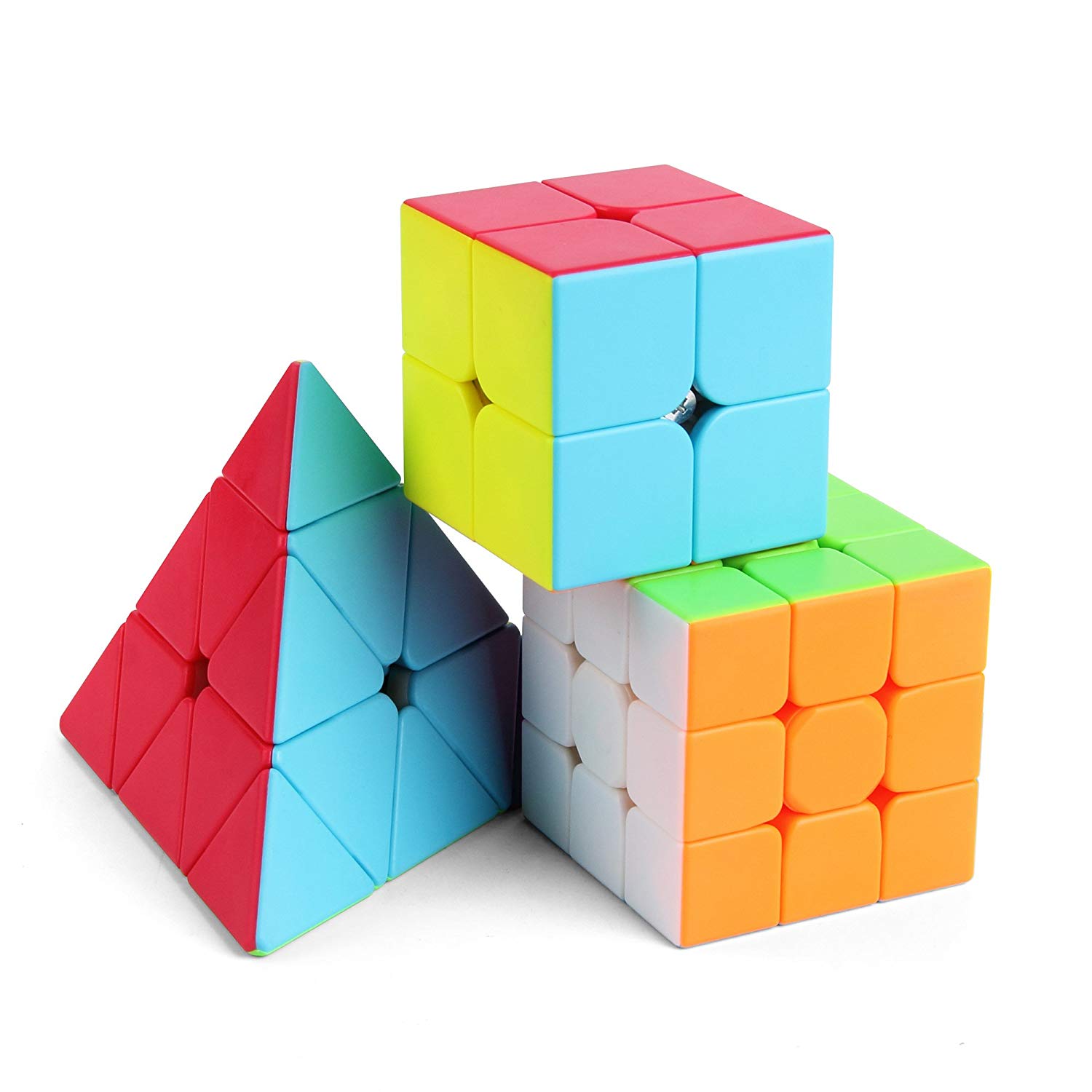 Speed Cube Set 2x2x2 3x3x3 Megaminx Pyramide Speedcub ROXENDA Zauberwürfel Set 